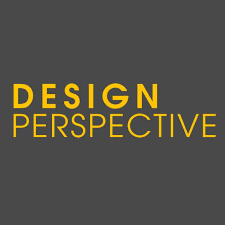 Design Perspective logo with yellow text on dark gray background