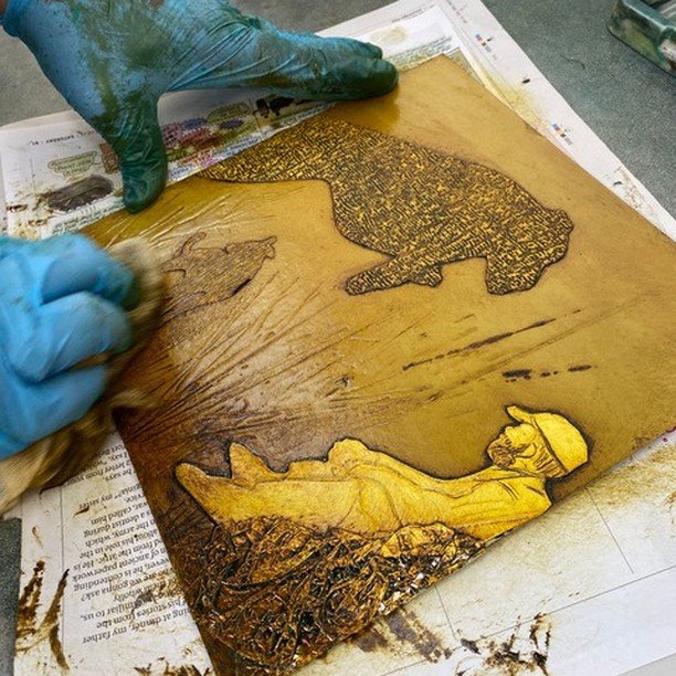 &middot; 
ONE PLACE LEFT!! The fabulous Jenny McCabe, Artist &amp; Printmaker has one place remaining on her full day Collagraph workshop on Saturday September the 28th. Book here:
https://www.ironpressprintmaking.co.uk/workshops
#ink #printmakerspos