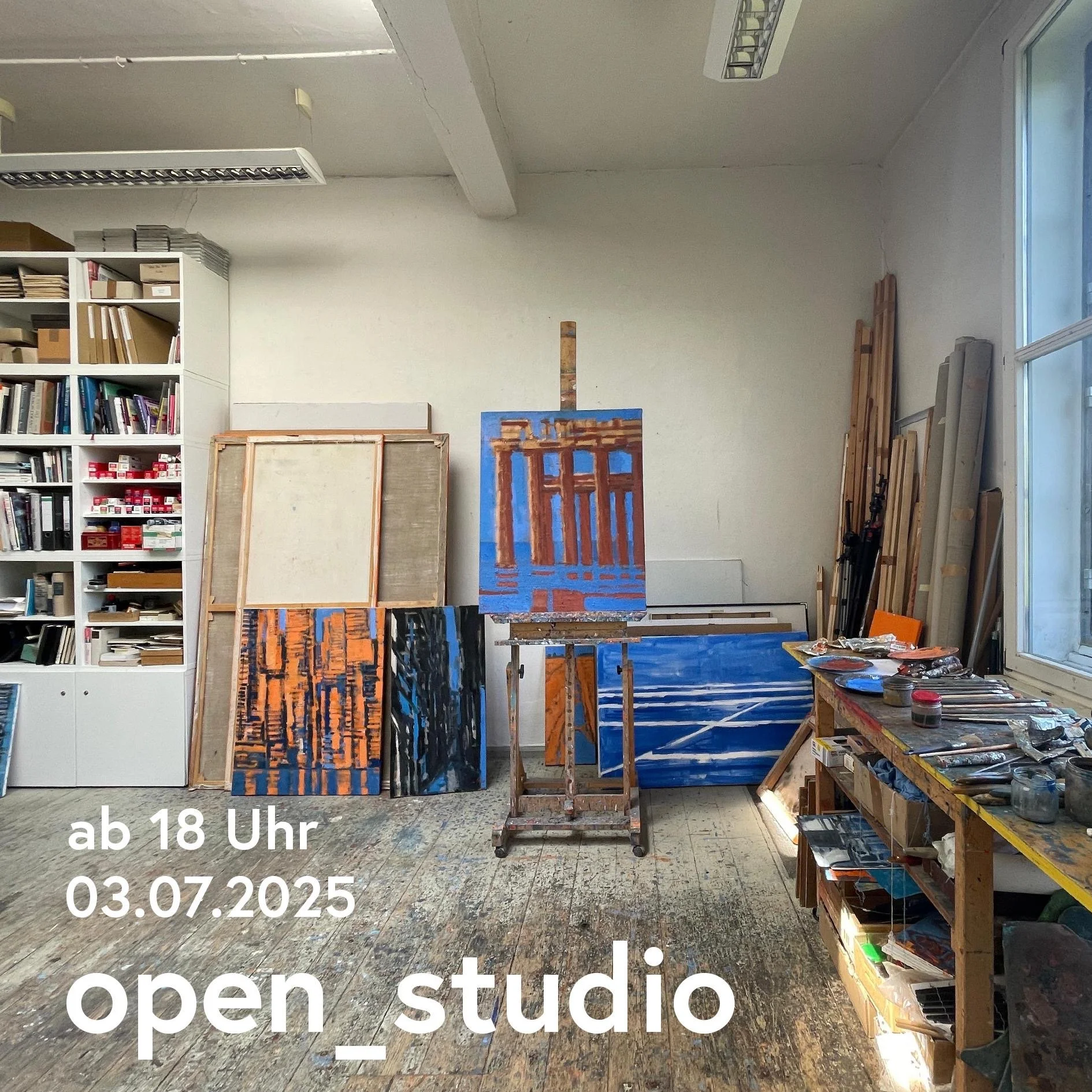 open_studio am 3. Juli 2025 ab 18:00 Uhr