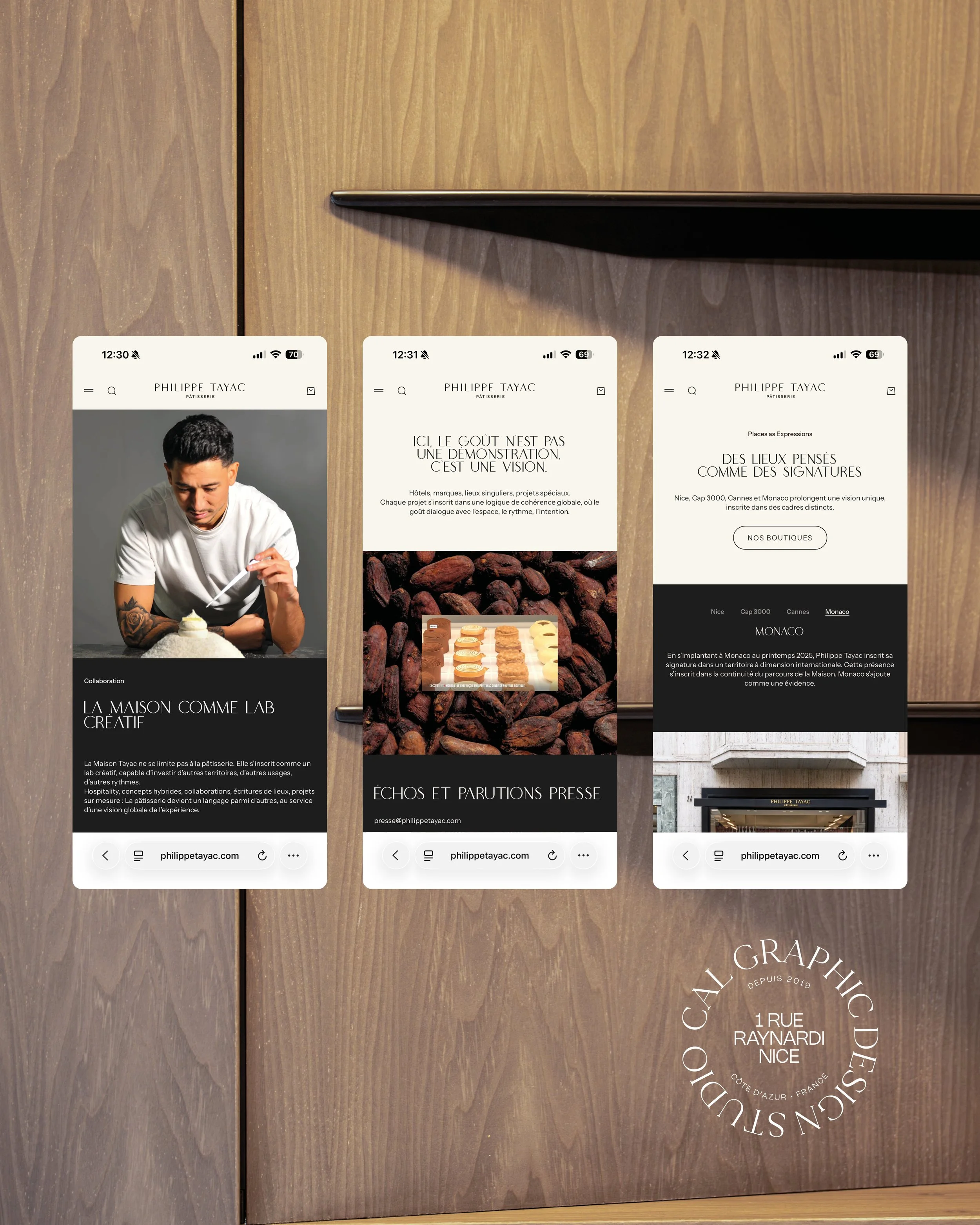 Site Philippe Tayac by CAL graphic design 