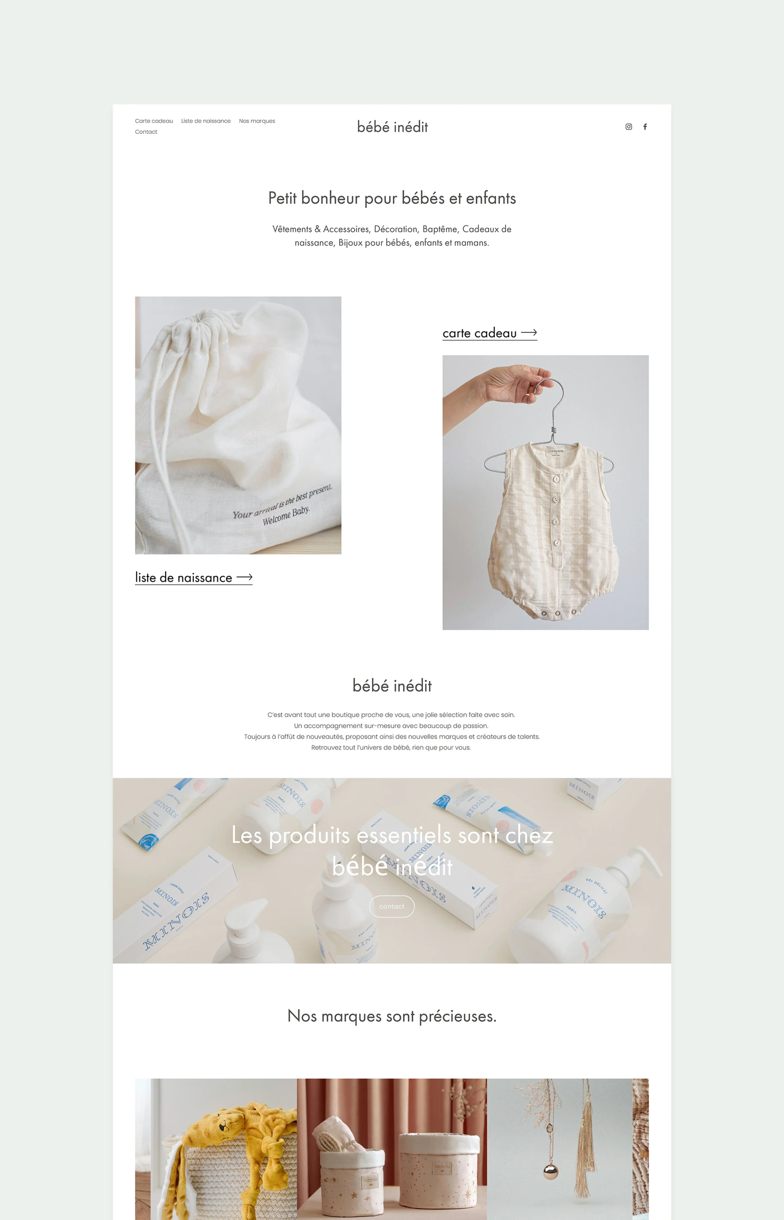 bébé inédit carte cadeau — CAL graphic design