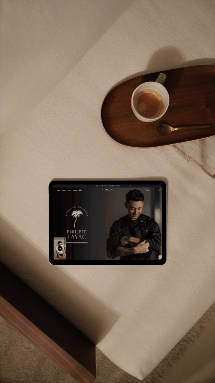 Site Philippe Tayac by CAL graphic design 