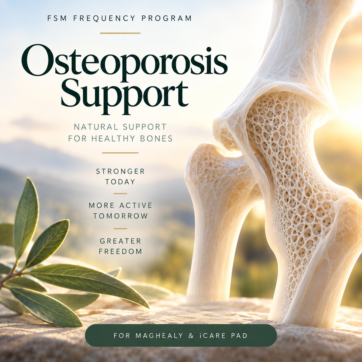 Osteoporosis Support for MagHealy or iCare Pad - Os