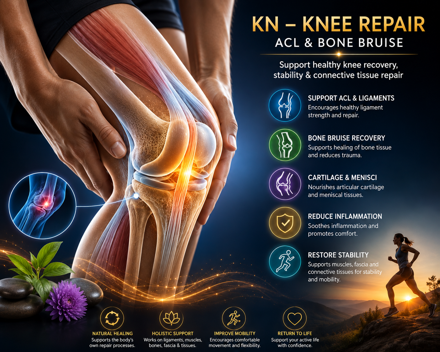 Knee Injury Support for MagHealy or iCare Pad - Kn