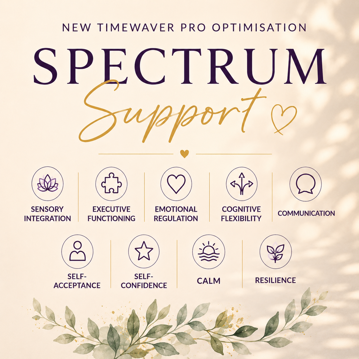 SPECTRUM SUPPORT Supporting Balance, Calm, Connection & Authentic Self