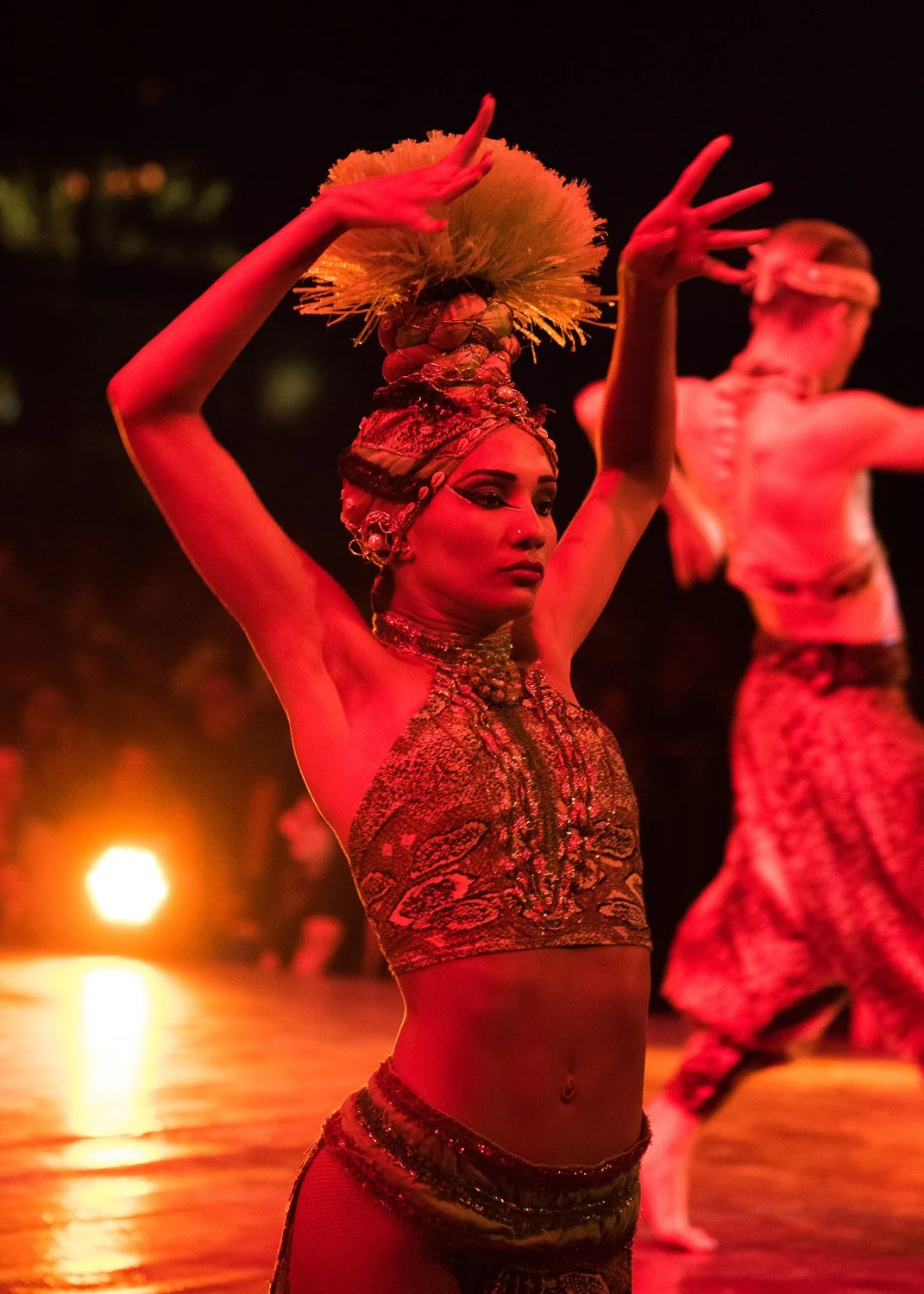 Female dancer performing - cabaret tropicana Havana, Cuba