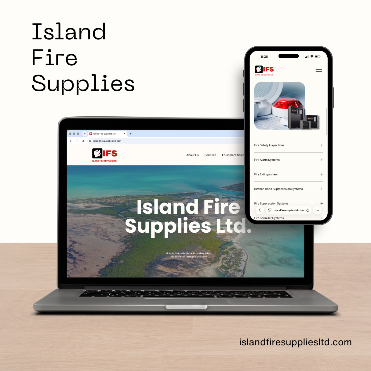 Business website design mockup