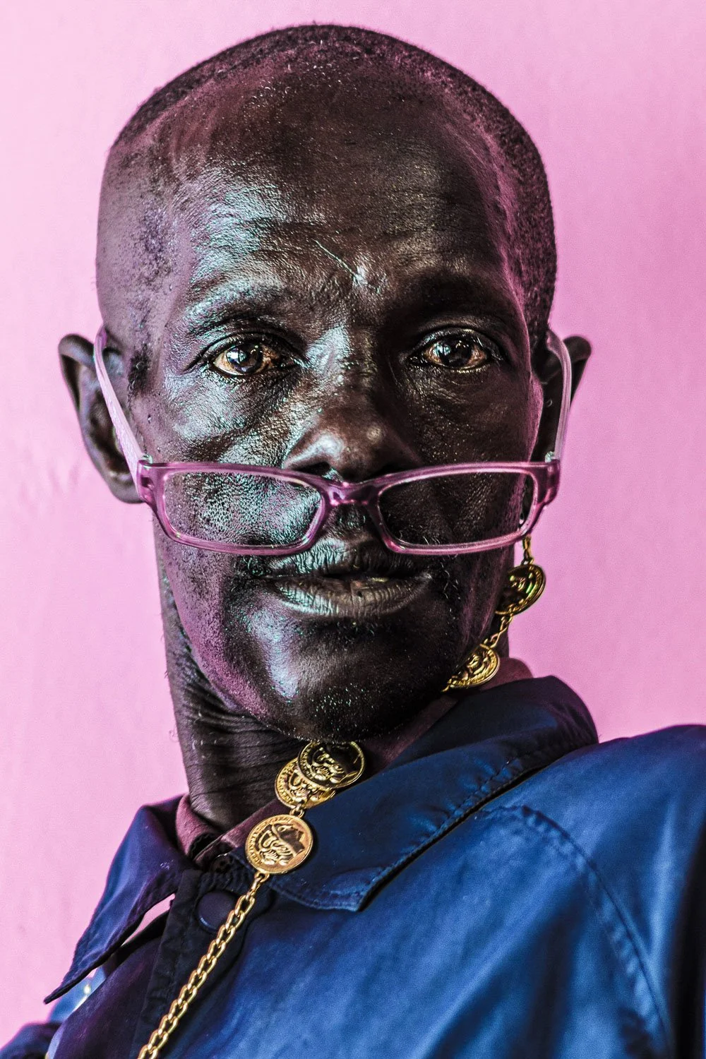closeup portrait of a black man I