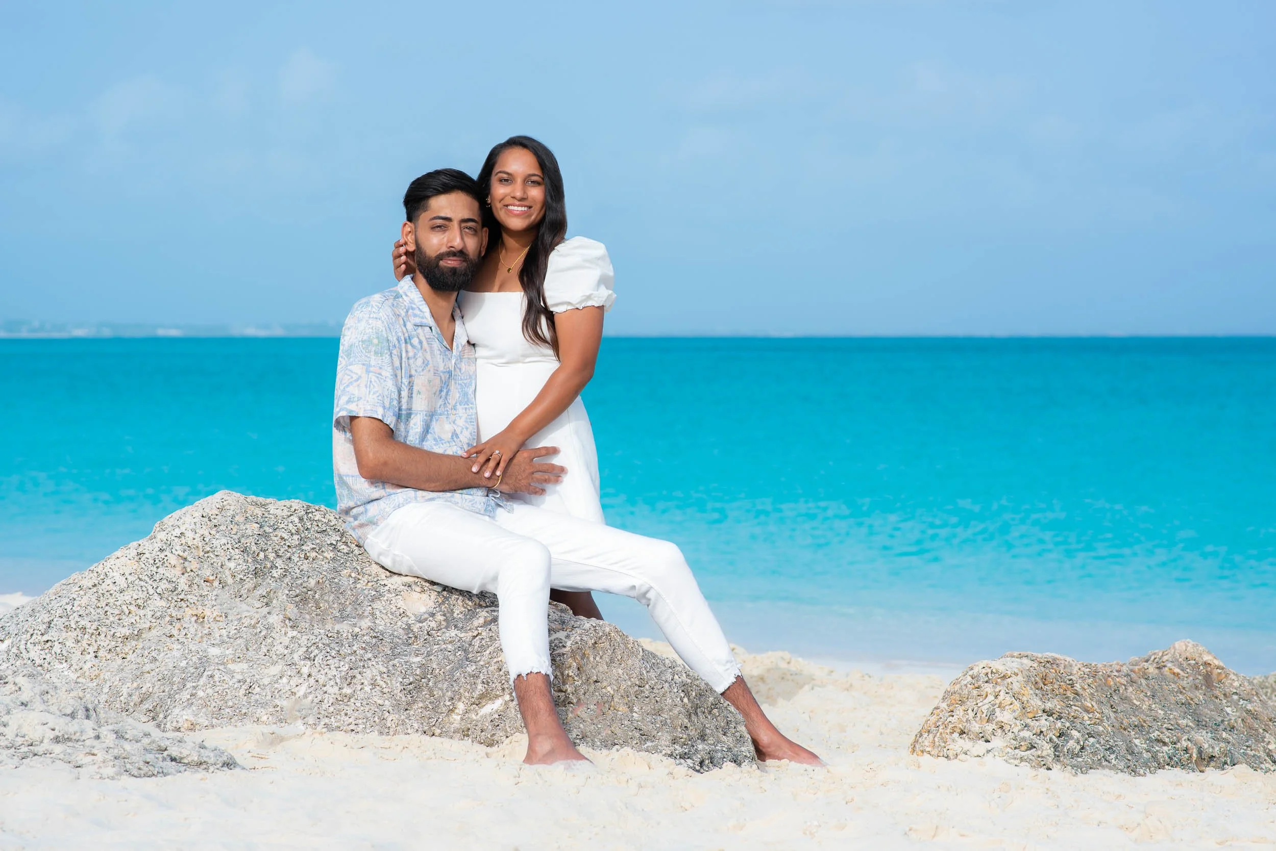Grace Bay Beach Engagement photos - Turks and Caicos What to Do