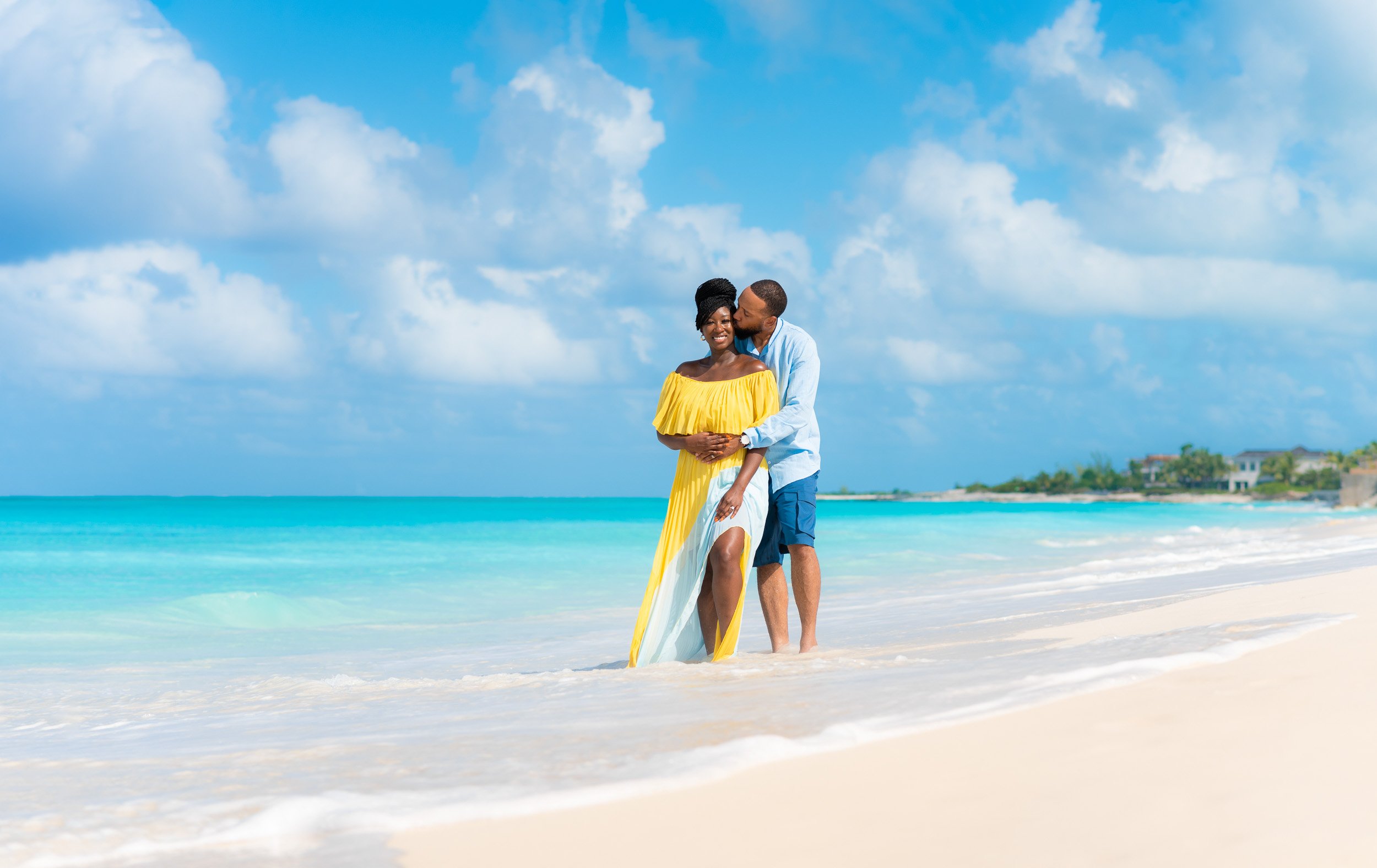 Couple on Grace Bay Beach - Turks and Caicos What to Do