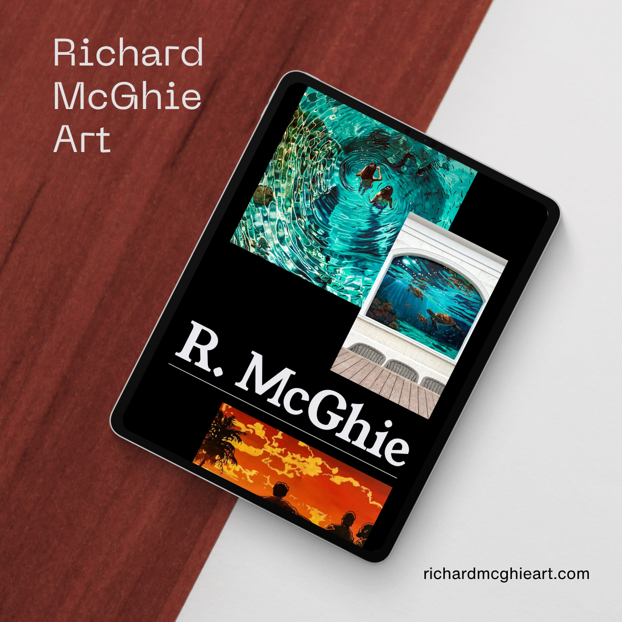 Portfolio website designed for fine arts artist