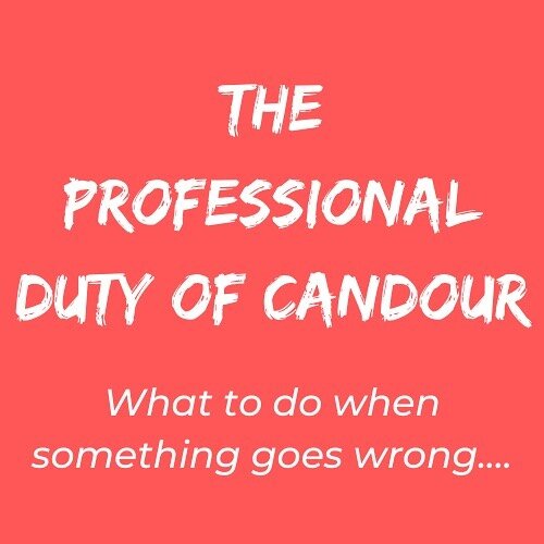 What do we do when things go wrong?

-

The professional duty of candour relates to being open and honest with patients when things go wrong. The GDC have published full guidance on this which is summarised in this post. For the full link follow the 