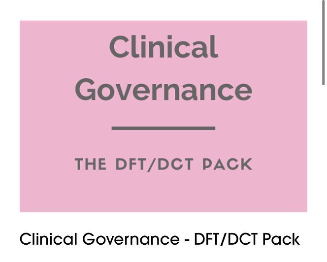 To all those who have DCT interviews coming up we at Healthcare Ethics and Law have got you covered on the Clinical Governance front! 🙌🏽 We have compiled lots of resources on all of the core pillars of clinical governance and will be posting lots m