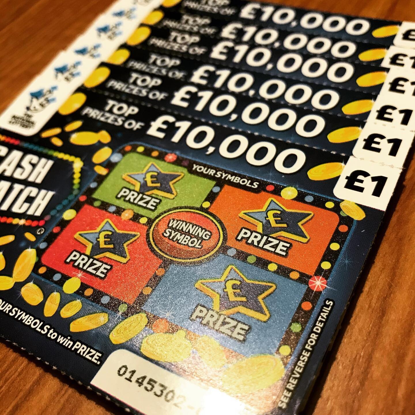 For &pound;1 you have a 1 in 4,643,100 chance of winning &pound;10,000. With those odds if you play these you will love Vegas.
#scratchcards #nationallottery #scam #gambling