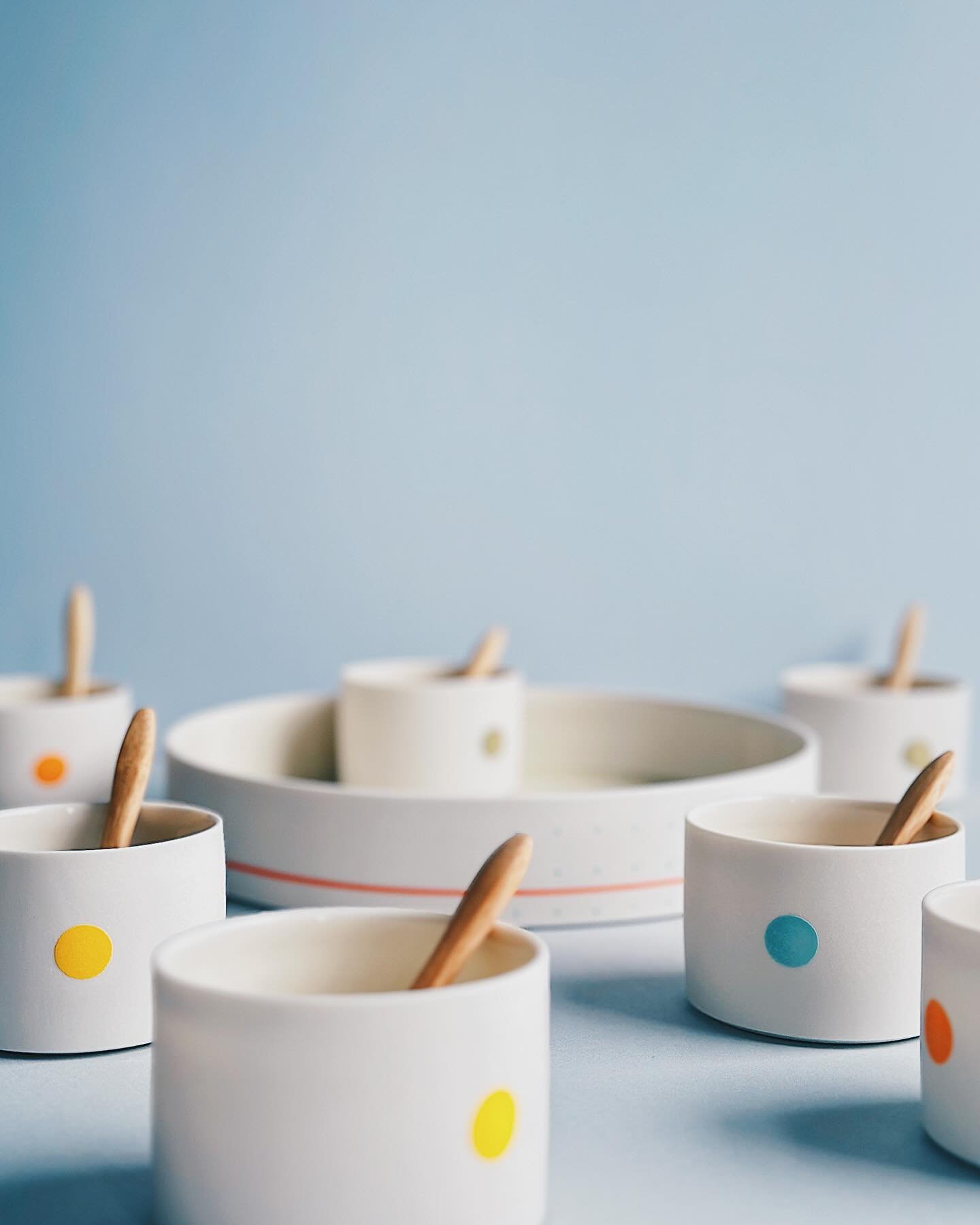 Popping pots with dots into a bigger pot&hellip;
.
.
.
.
#handmade #wheelthrown #porcelain #pottery #porcelainpottery  #handmadeceramics #modernceramics #studiopotter #maker #contemporaryceramics #minimalistceramics #ceramics #craft #ceramicdesign  #