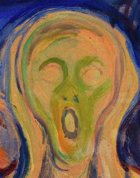 How Barbara's face looked at the end, but she claims without the horror part.