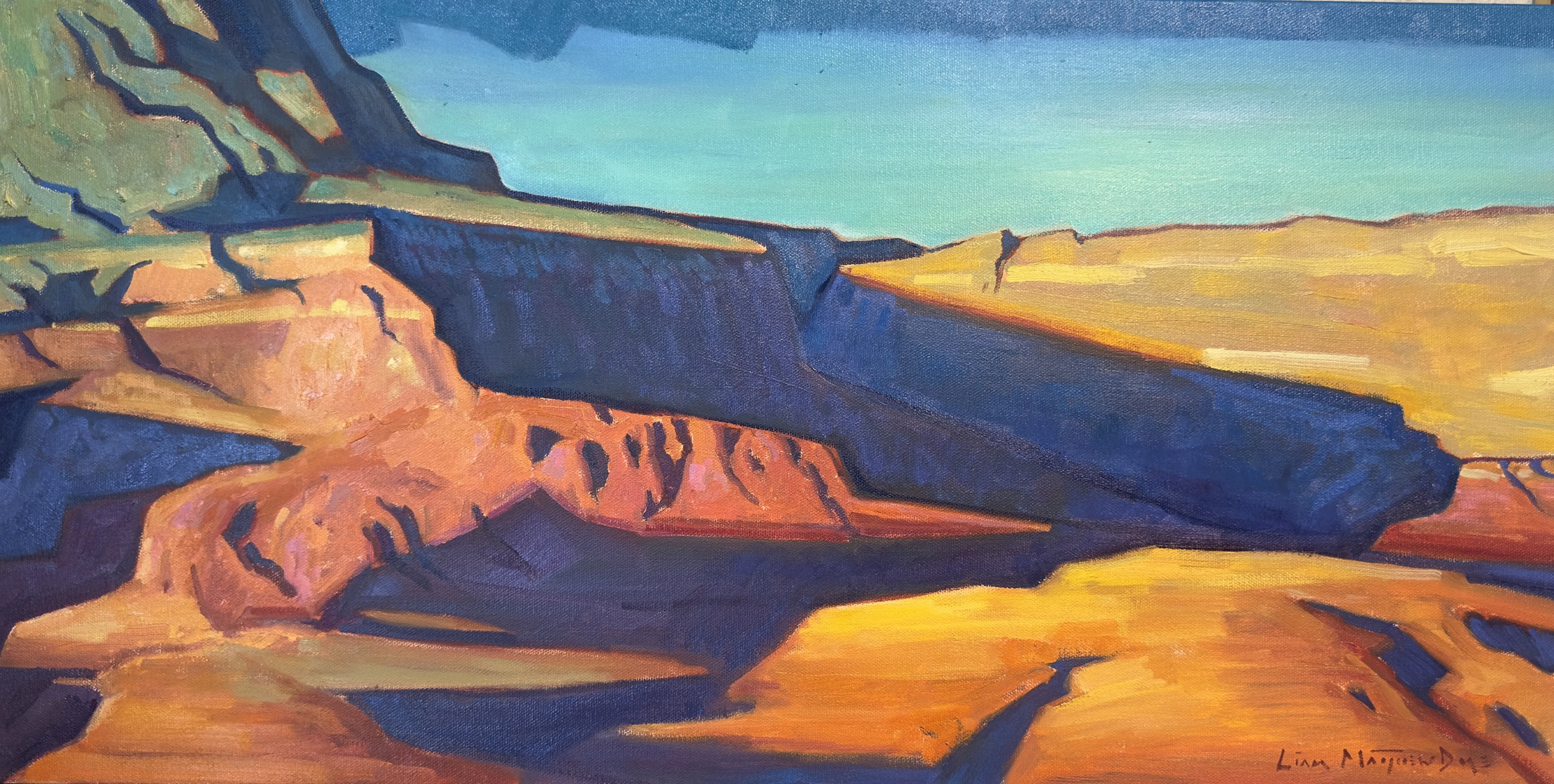 "See you on the other side" Oil 15 x 30"