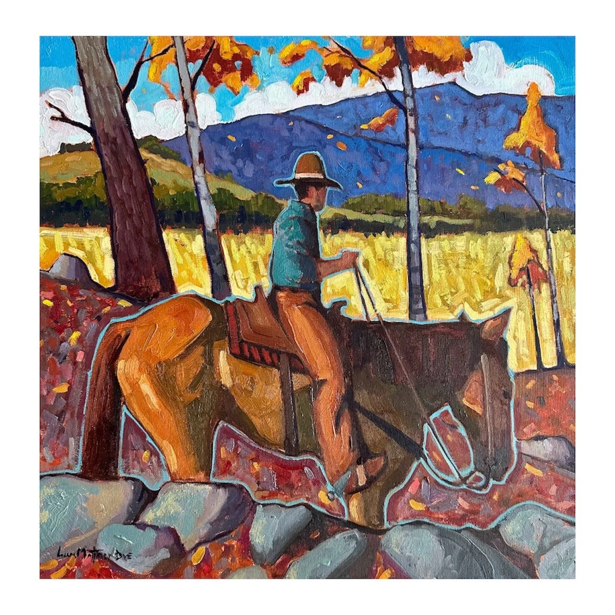 "Aspen Hill" oil 20 x 20"