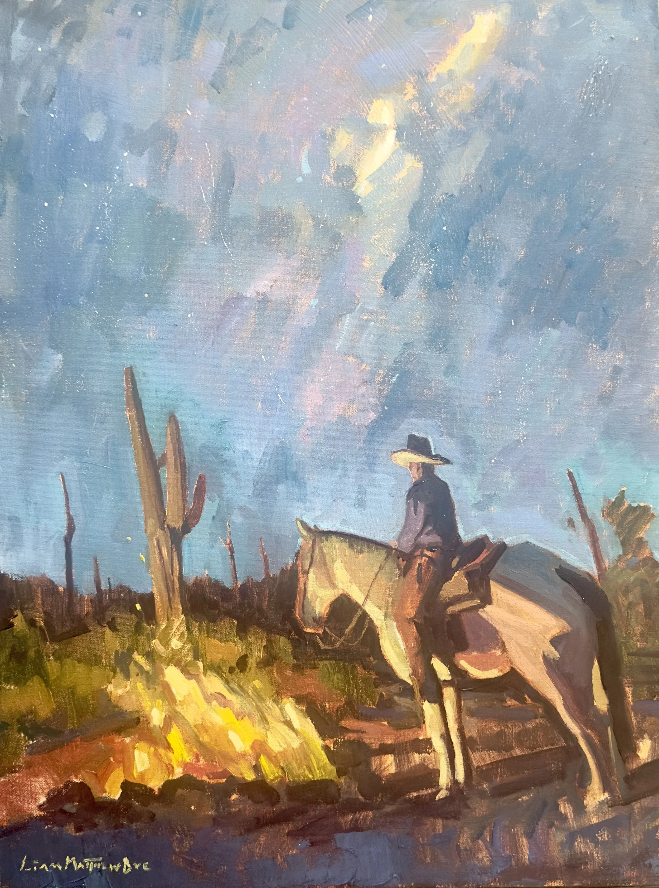 "Stargazer" oil 18 x 24"