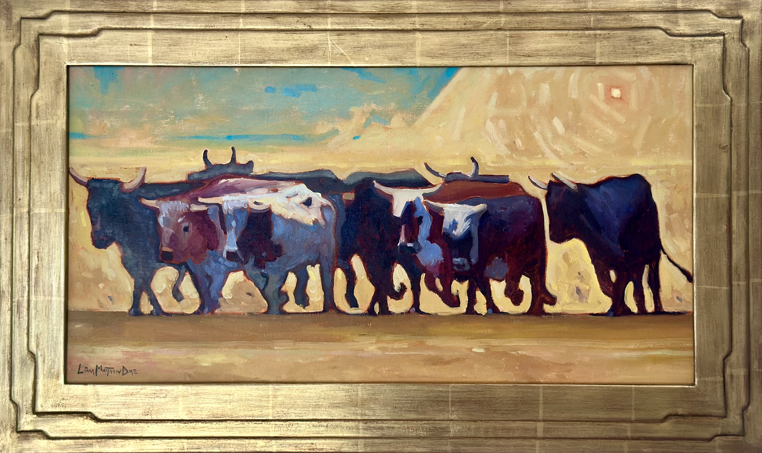 "Stampede" Oil 12 x 23"