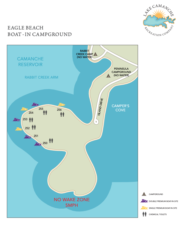Eagle Beach Campground — Lake Camanche Recreation Camping in Lake