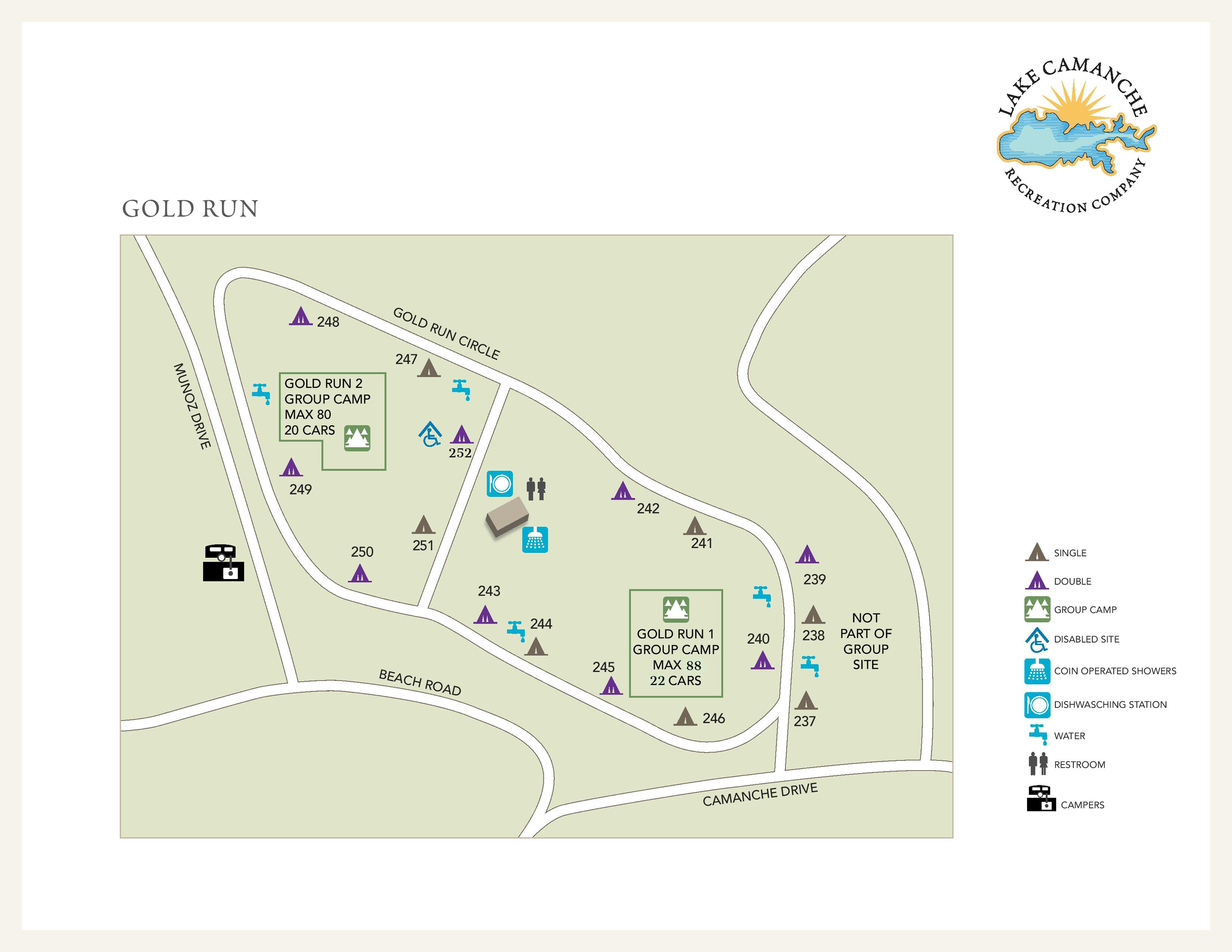 Gold Run Campground — Lake Camanche Recreation Camping in Lake