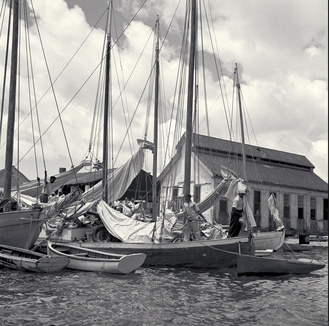 Native work boats in Nassau 