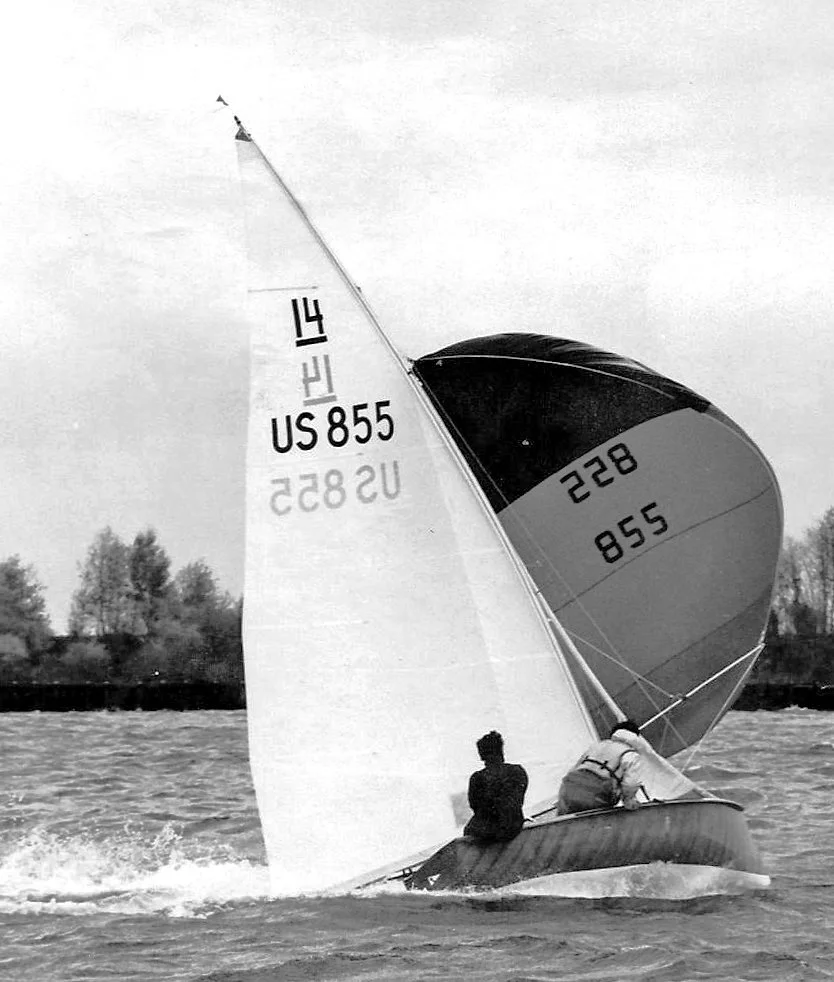 Ottawa River, International 14, wild and windy