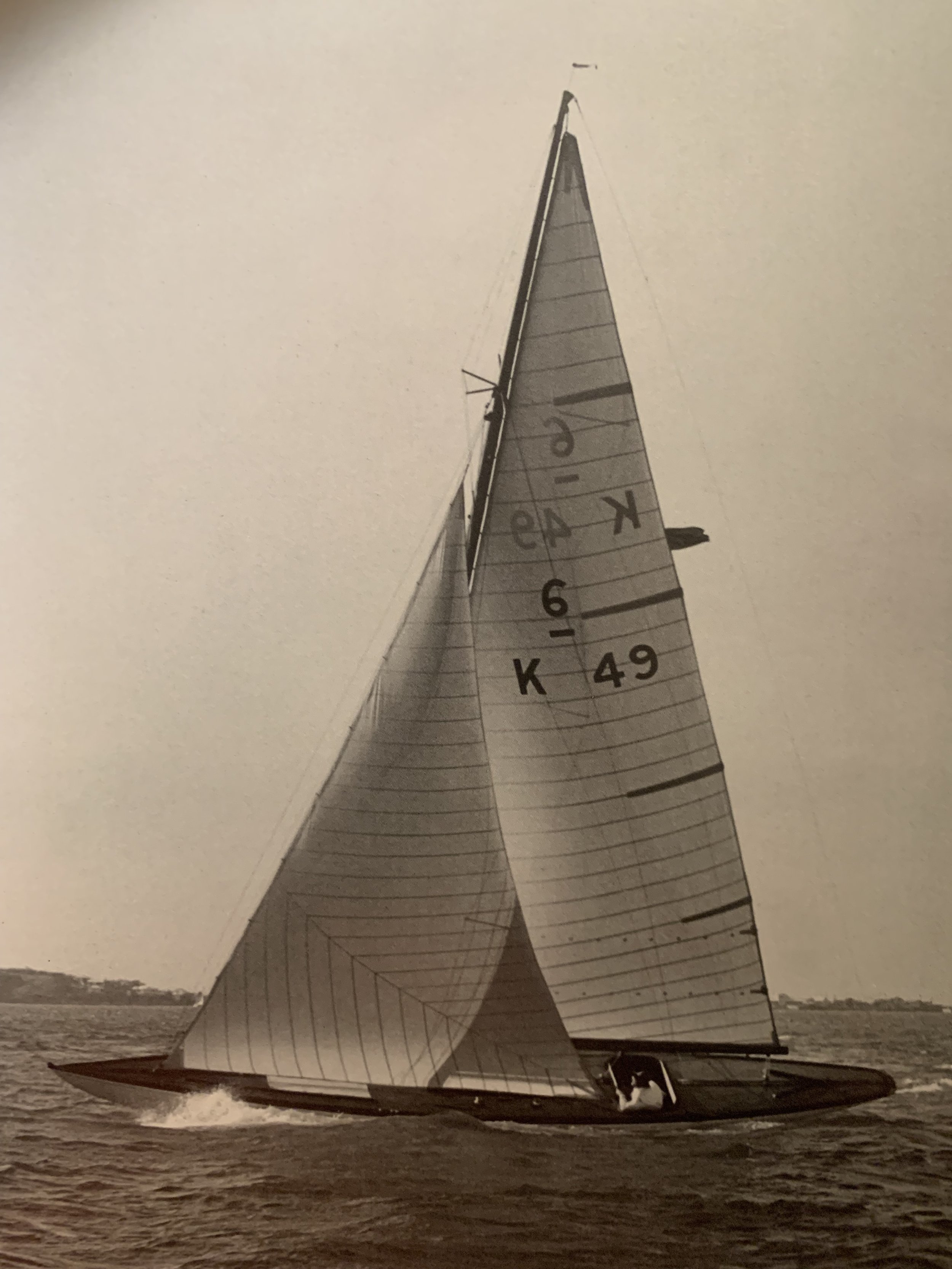 Saga in the 1930s.  off Bermuda
