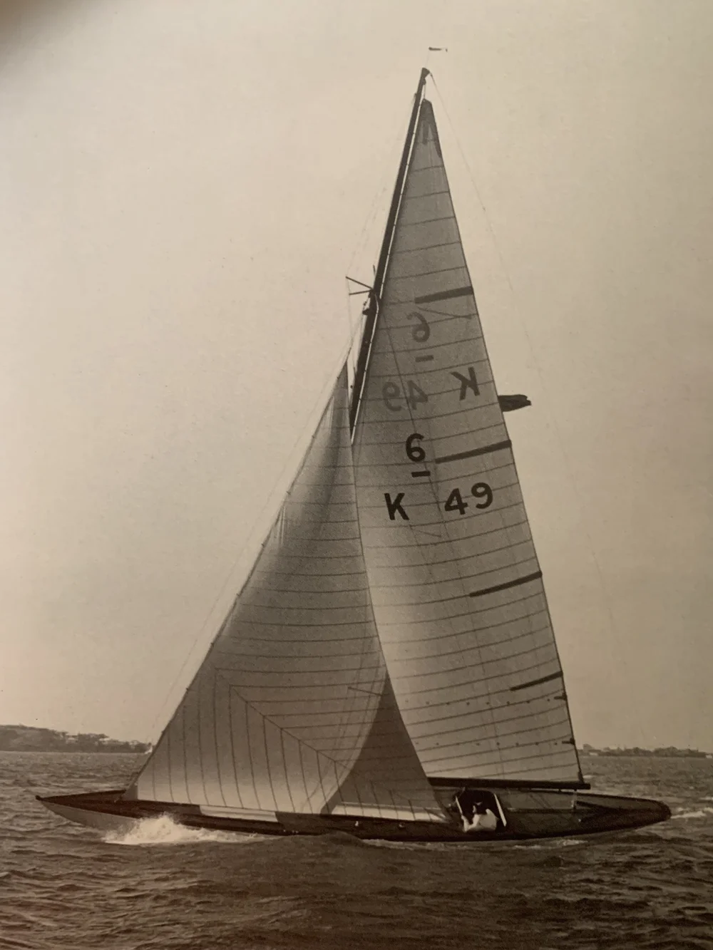 Saga in the 1930s.  off Bermuda