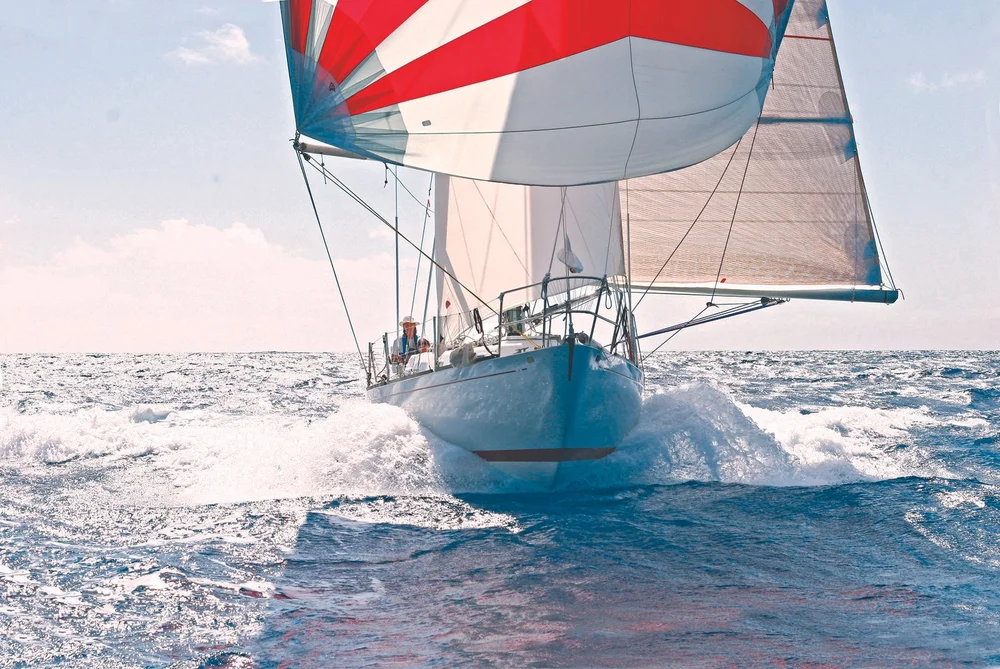 The new Illusion, originally an all-black vessel, showcases her West Coast surfing style prowess in the Atlantic.