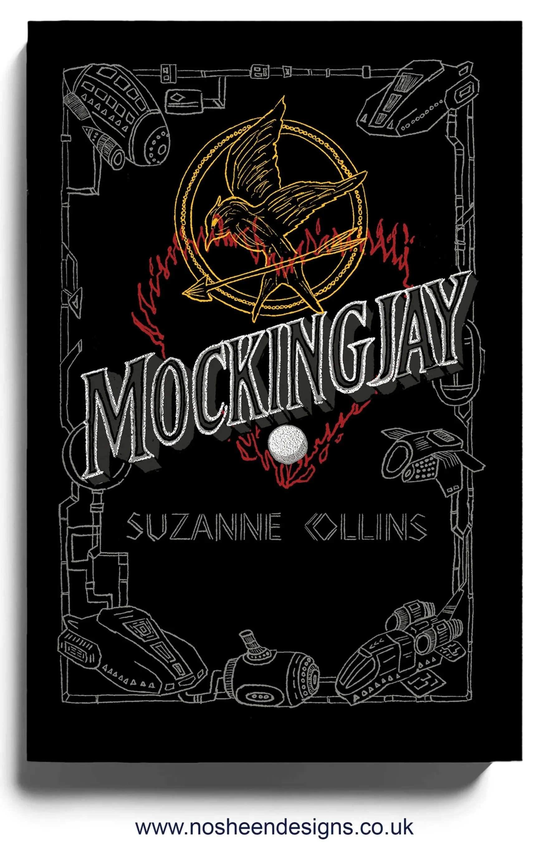 The Hunger Games Illustrated Book Cover Series | Mockingjay | Conceptual Hand-Drawn Design