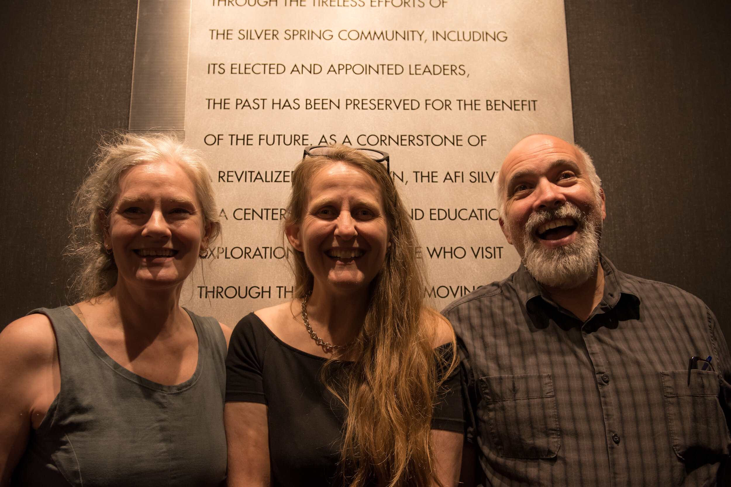  Leslie Clague, Cynthia Connolly, and Tom Berard at  the film’s World Premiere at the American Film Institute. Photo by Nalinee Darmrong. 