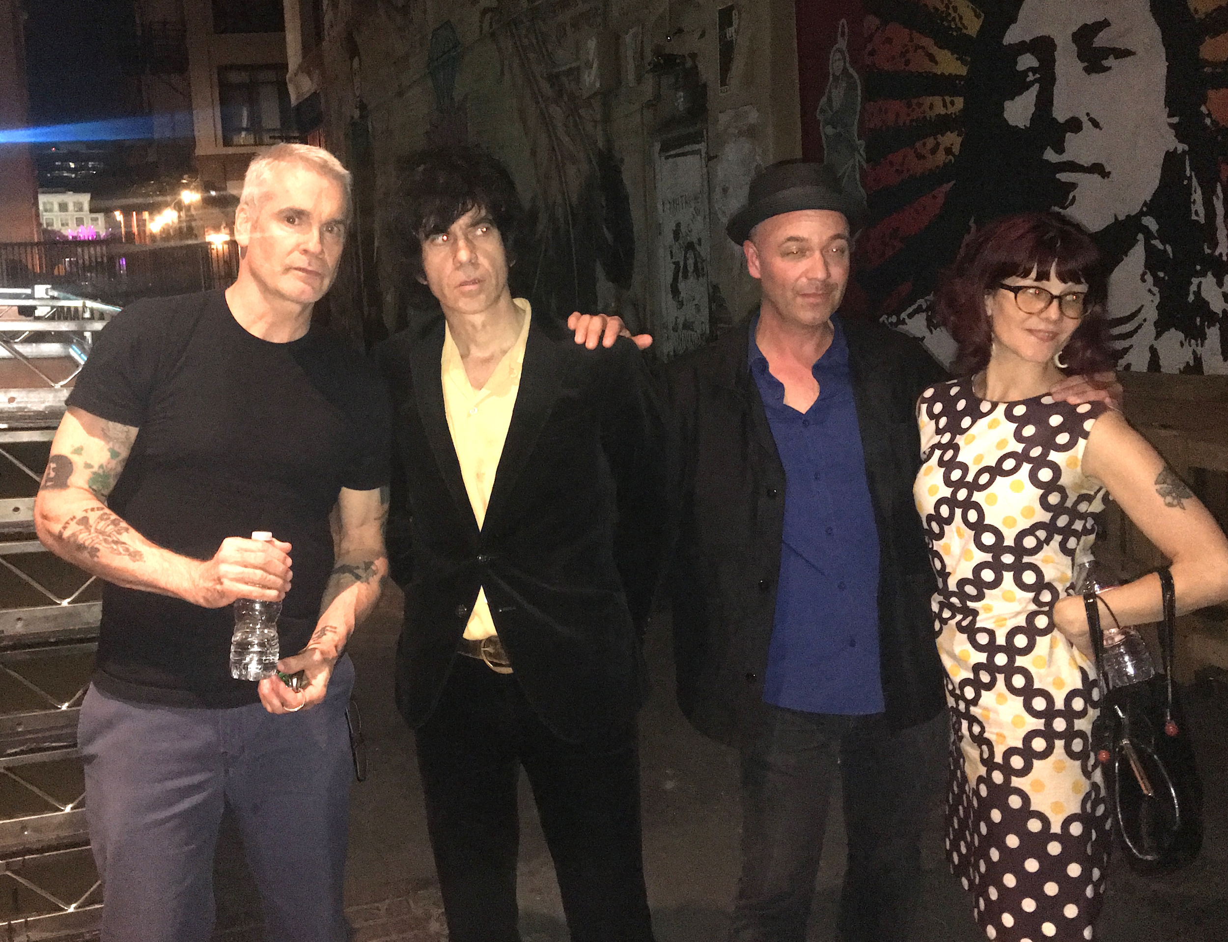  L-R: Henry Rollins, Ian Svenonius, James June Schneider, and Allison Wolfe at the L.A. Premiere.  