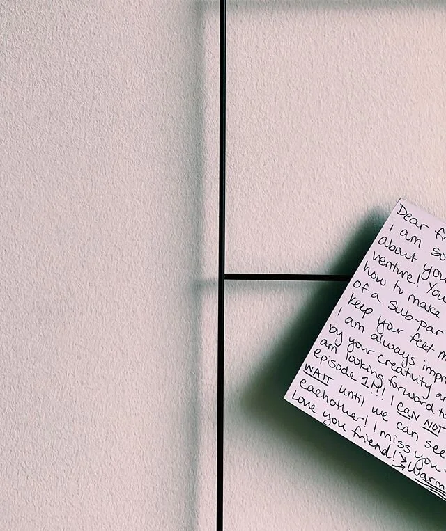 #COVID got nothing on my frands. 📬⁣
⁣
We got this sweet postcard last week and it&rsquo;s been pushing me through as I edit, edit, edit! 📝⁣
⁣
Thankfully, ALL content that drops next week Monday is HOT &amp; READY. 🔥⁣
⁣
And if ya like feeling extra