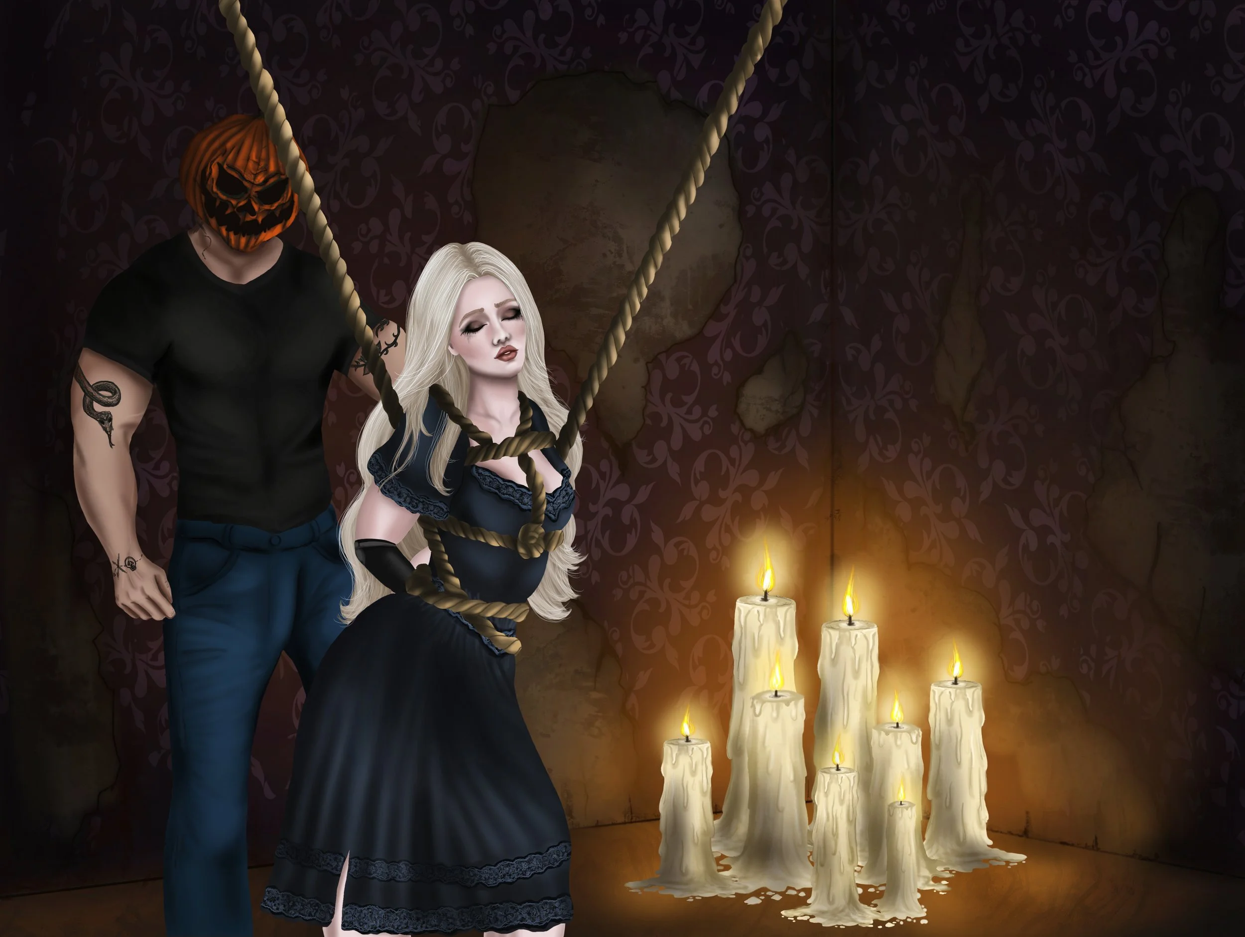 Ghosts of Halloween (Endpaper 1)