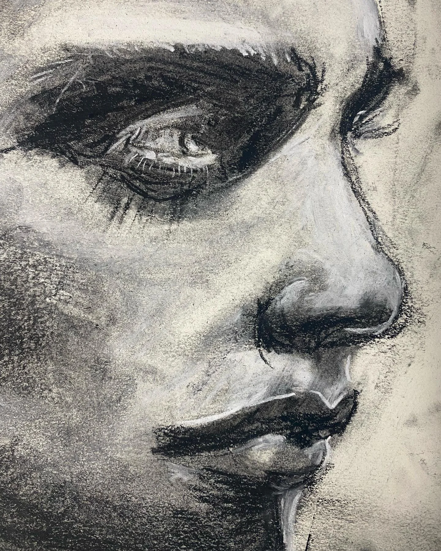 Charcoal Portrait Study