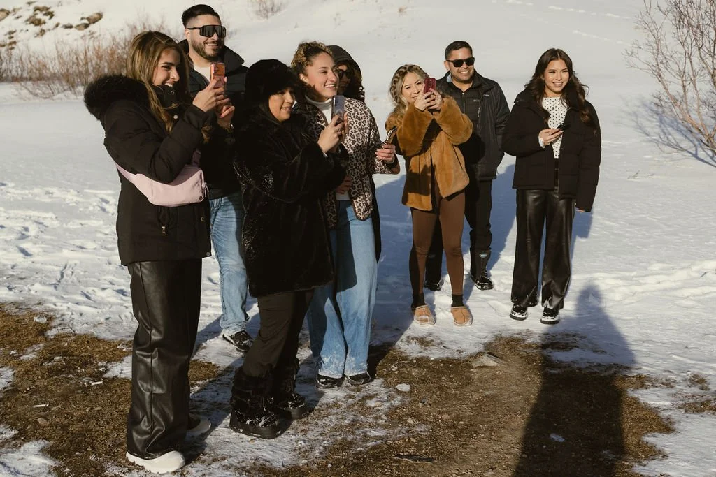 family film as a couple gets engaged during a surprise proposal