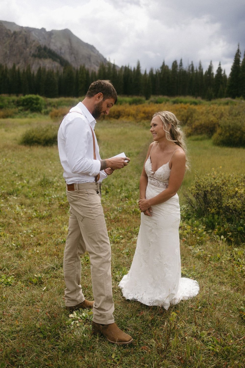 Private Vow Ceremony in the Mountains