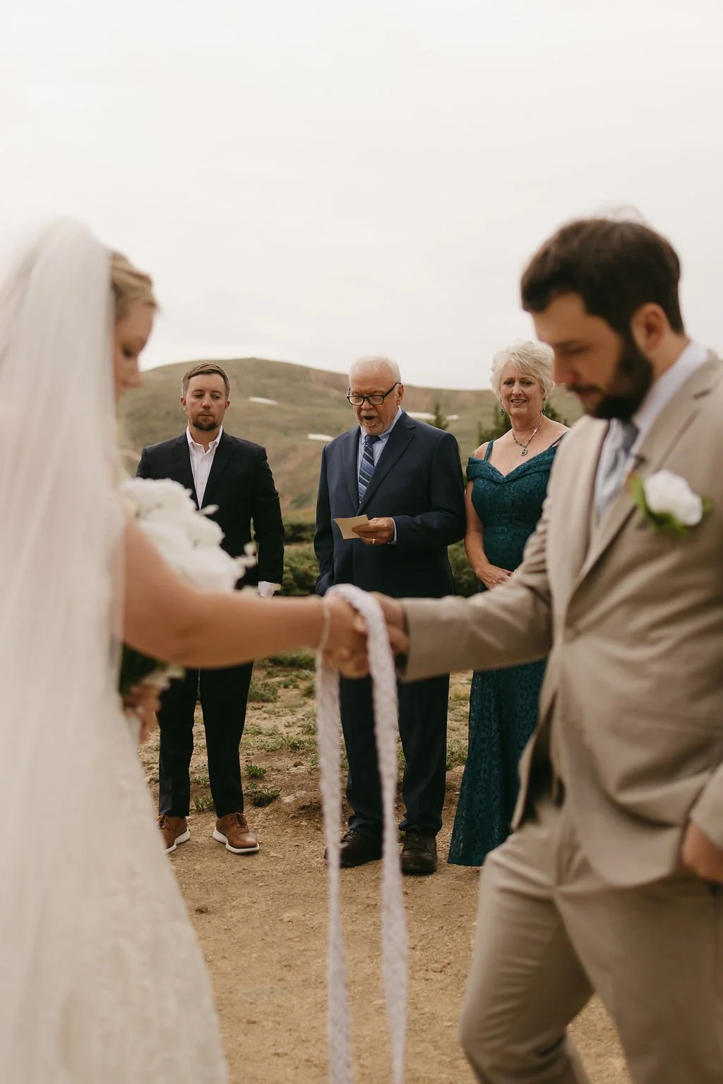 Intimate wedding ceremony