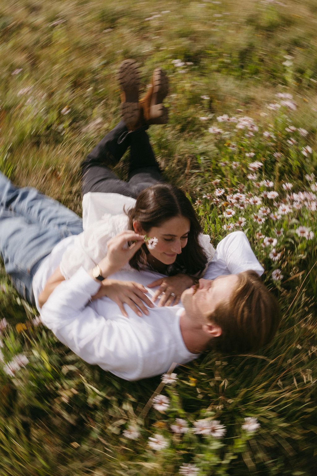 Wildflower Engagement Photos