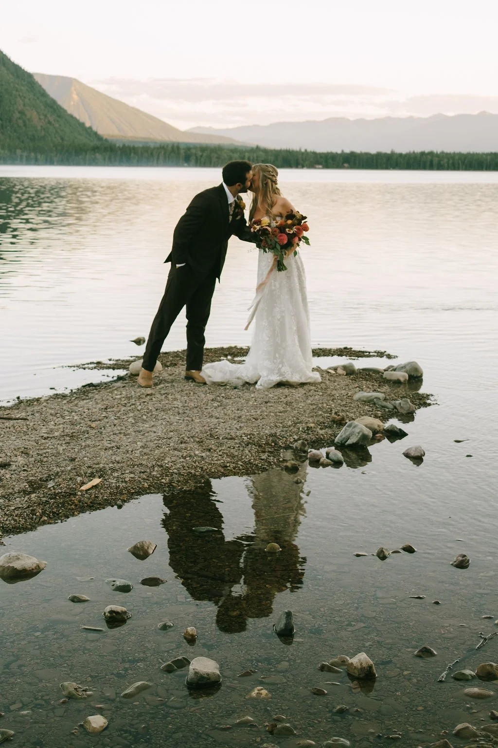 Lake McDonald Elopement in Glacier National Park