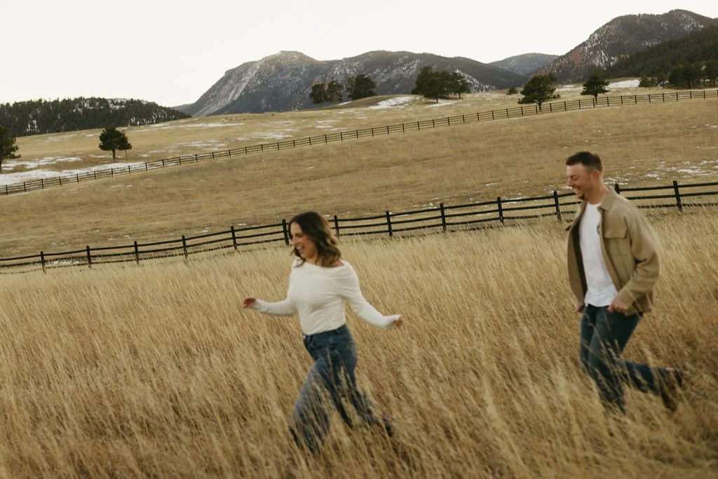 Winter Engagement Session at Spruce Mountain Ranch&nbsp;