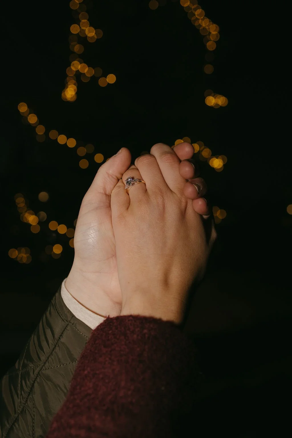 winter proposal photography
