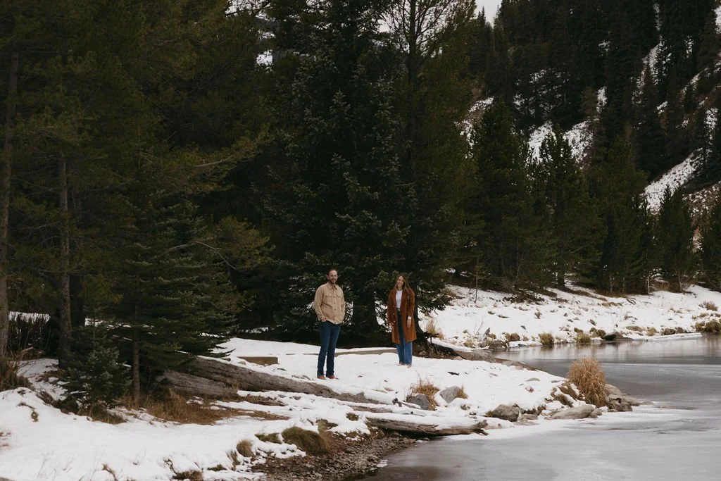 winter engagement in Vail