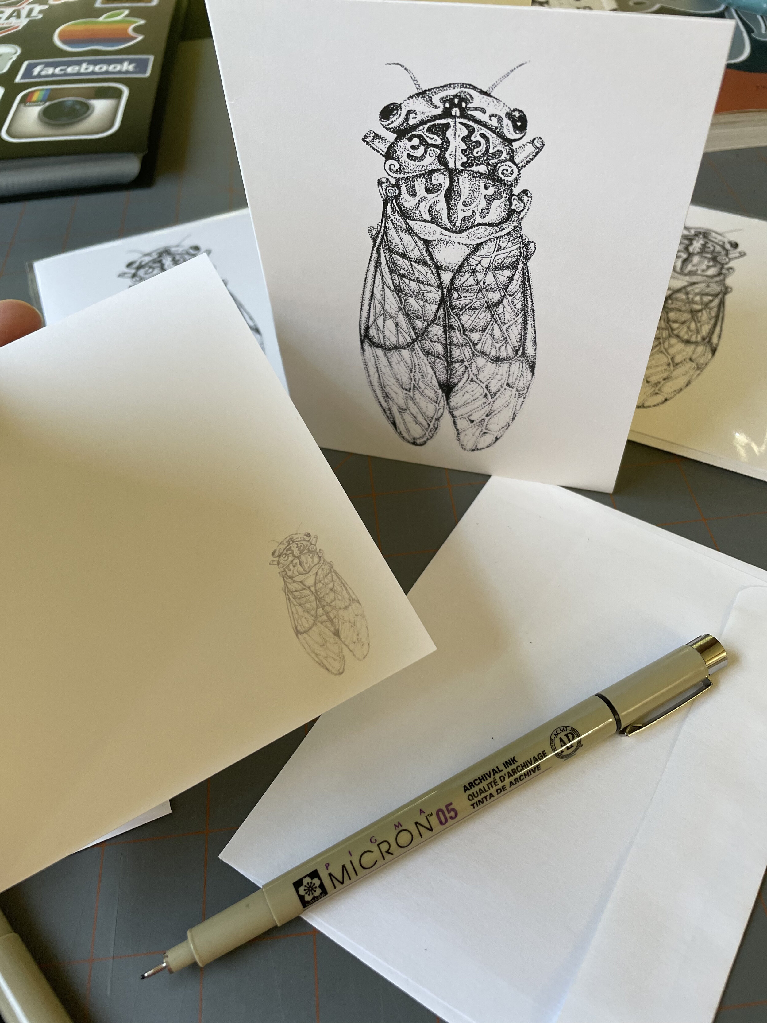 Brood X cicadas drawing for sale