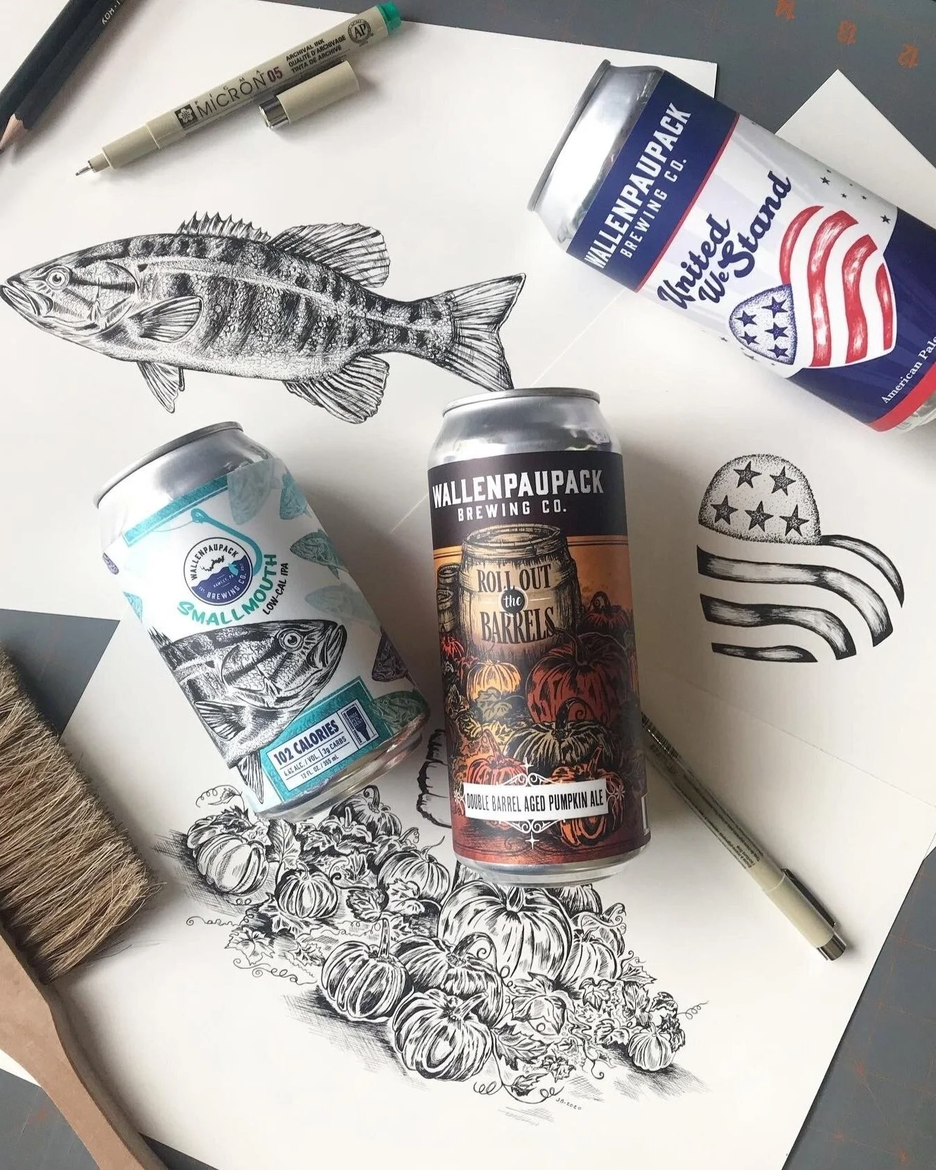 Pen & Ink Illustration and Graphic Design — Professional Beer Label Design