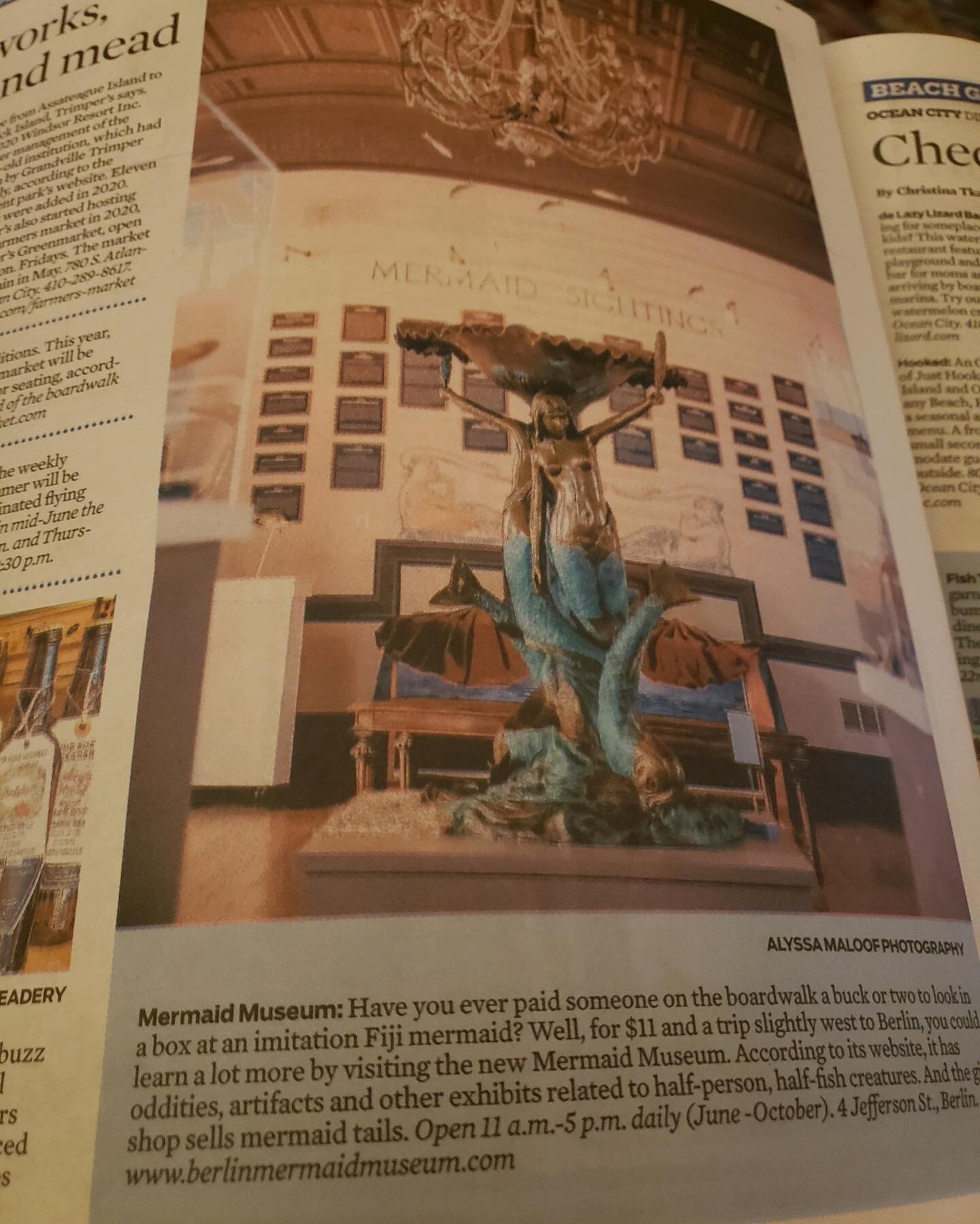 Mermaid Museum in the Baltimore Sun!