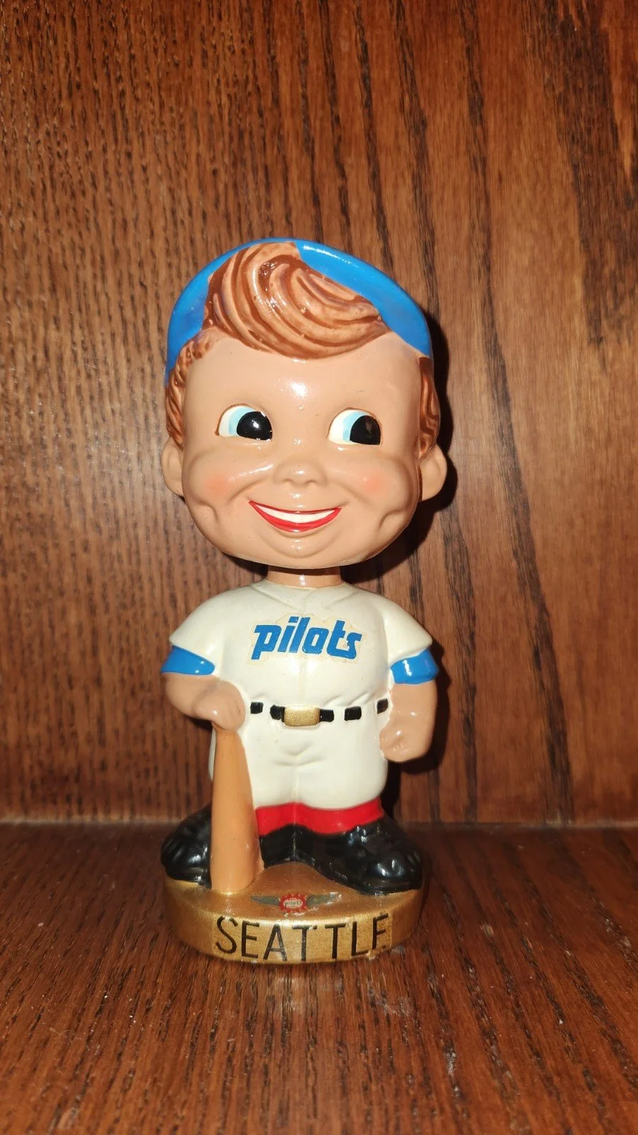 Seattle Pilots w Red Socks and Swirl Hair