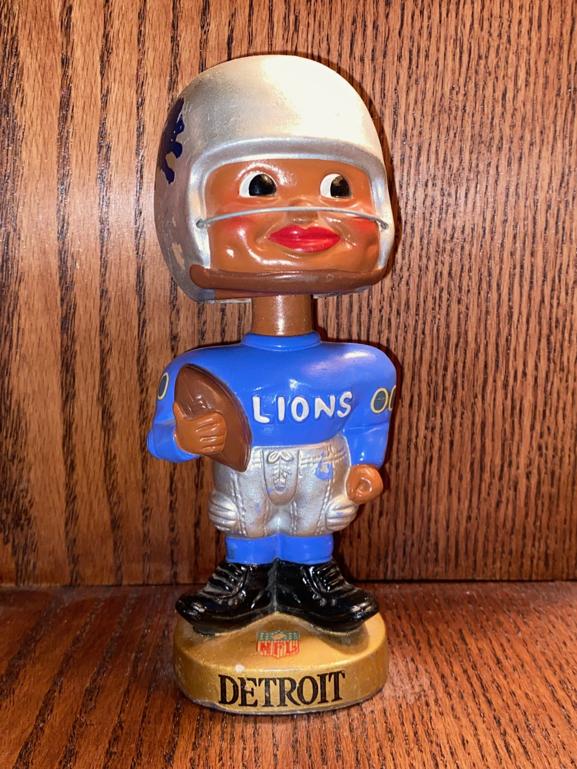 Detroit Lions Black Player Nodder 1962 - Near Mint Minus